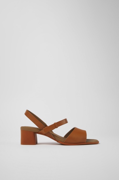Campingvogn Design Katie Brun Sandal Med Reim For Kvinner