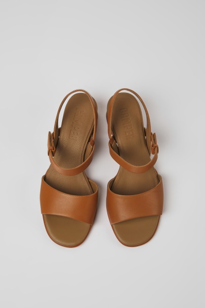 Campingvogn Design Katie Brun Sandal Med Reim For Kvinner