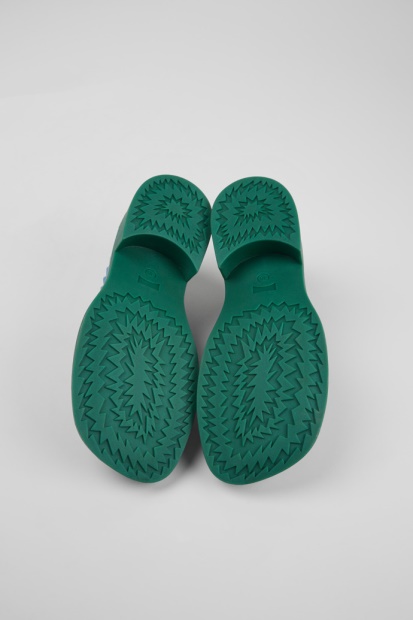 Taylor Svart Blå Og Grønn Loafers I Skinn For Kvinner Bobil Nyankomne