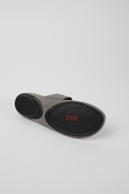 Campingvogn Design Høyre Grå Nubuck Ballerina Leiligheter For Kvinner