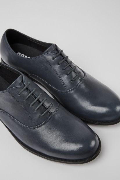 Camper Design Mil Sorte Snøresko I Skinn For Kvinner