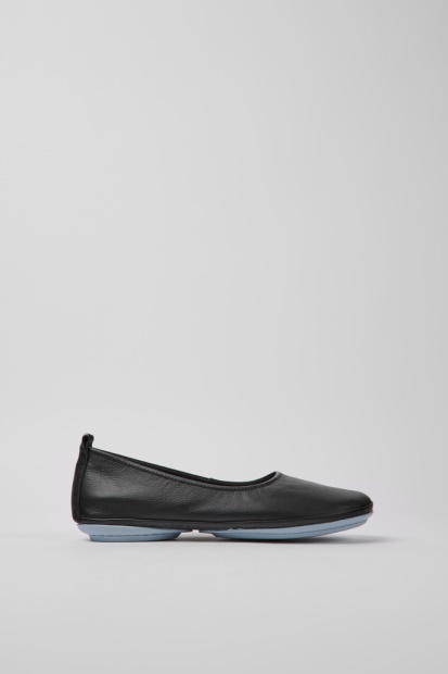 Eksklusiv Camper Høyre Svarte Skinnsko For Kvinner