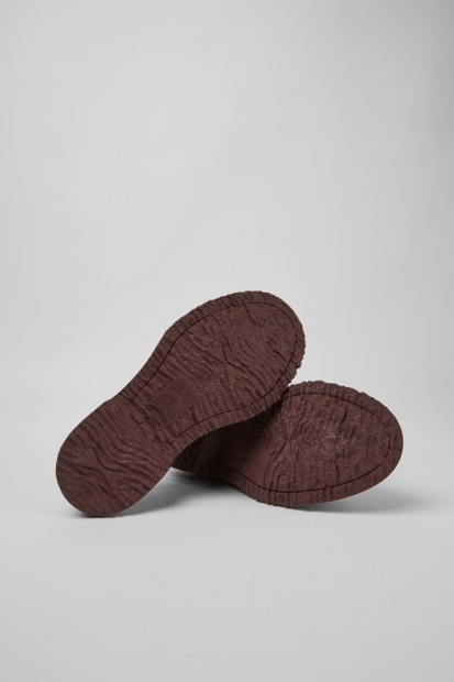 Walden Burgunder Snøresko I Skinn Eksklusiv Campingvogn