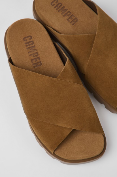 Design Brutus Sandal Brune Nubuck Sandaler For Menn Bobil