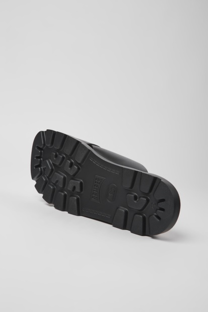 Camper Brutus Sandal Svarte Skinnsandaler For Herre Nyankomne