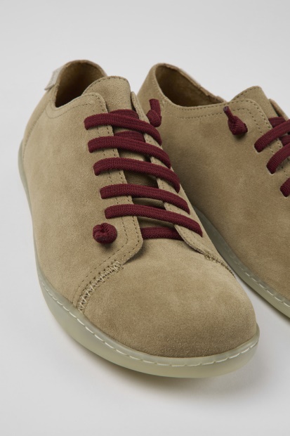 Camper Peu Beige Nubuck Sko For Herre Nyankomne