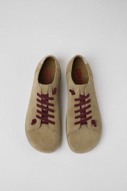 Camper Peu Beige Nubuck Sko For Herre Nyankomne