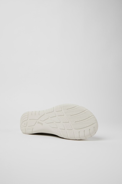 Eksklusive Camper Path Grønne Og Gule Tekstilsneakers For Menn