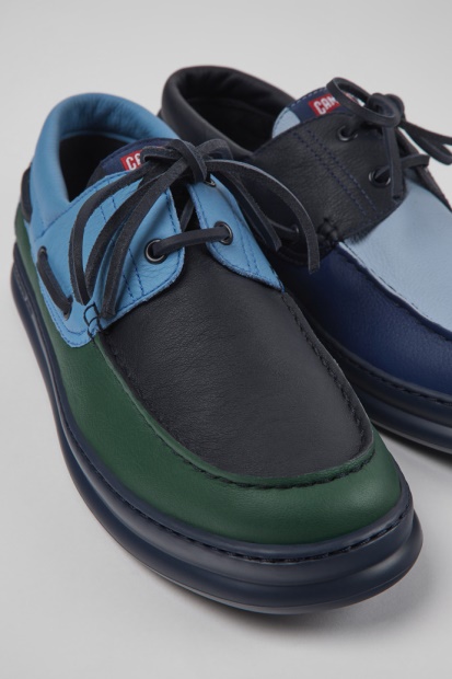 Eksklusive Camper Twins Flerfarget Skinn Joggesko For Menn