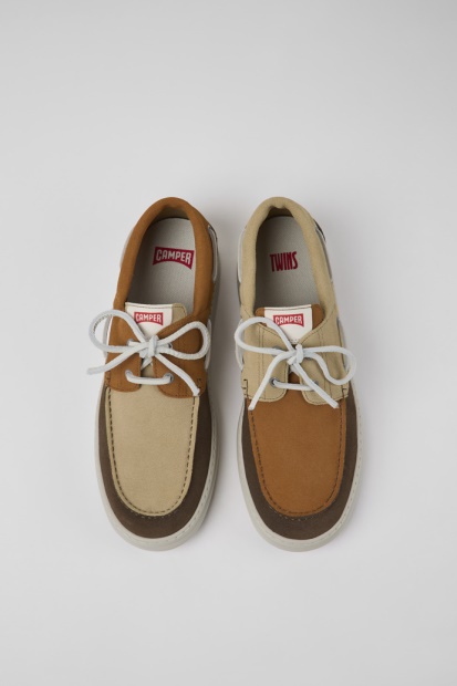 Camper Twins Flerfargede Nubuck-sneakers For Menn, Nyinnkomne