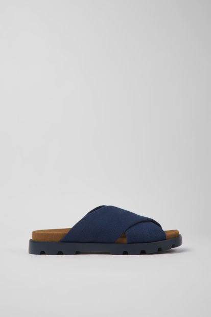 Design Brutus Sandal Blå Resirkulert Bomull Sandaler For Menn Bobil