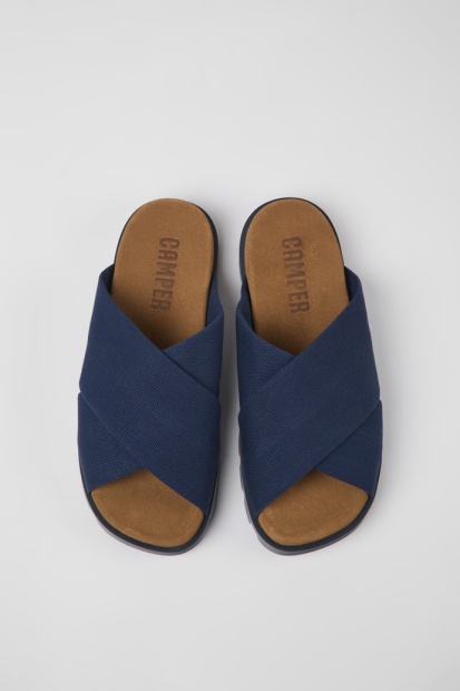 Design Brutus Sandal Blå Resirkulert Bomull Sandaler For Menn Bobil