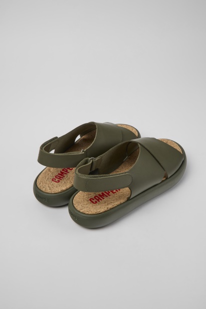 Camper Design Pelotas Flota Grønne Skinnsandaler For Menn