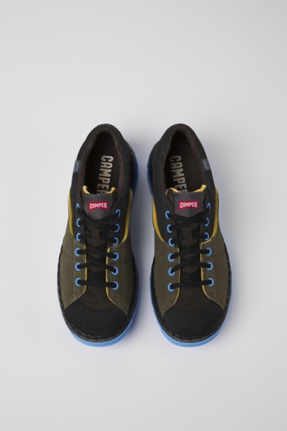 Eksklusiv Camper Teix Grønne Resirkulerte Tekstil- Og Nubucksko For Menn