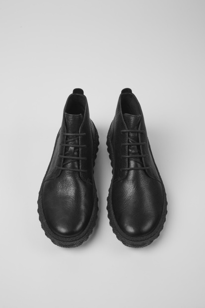 Camper Design Ground Michelin Svart Ankelstøvlett Med Snøre For Menn