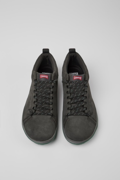 Camper Design Peu Pista Gore-tex Grå Nubuck Sko For Menn