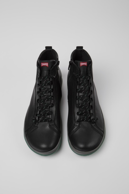 Peu Pista Gore-tex Ankelstøvletter I Svart Skinn For Herre Bobil Nykommere