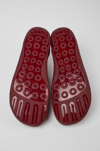 Peu Burgunder Ull Og Viskose Sko For Menn Bobil Nyankomne