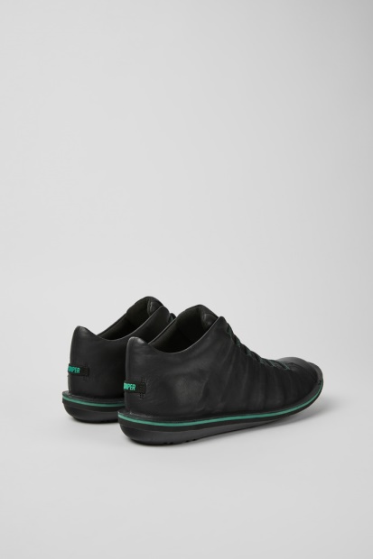 Camper Beetle Ankelstøvletter I Svart Skinn For Menn, Nyankomne