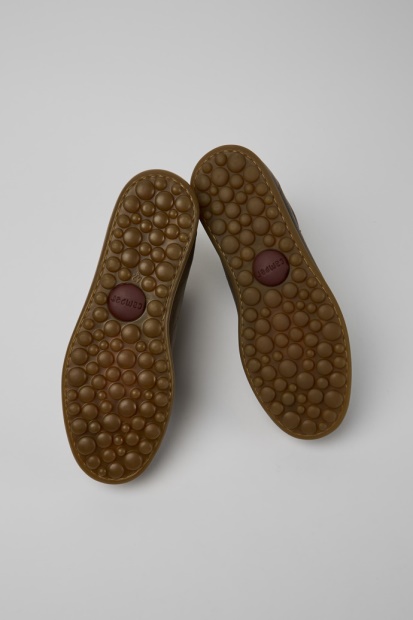 Camper Pelotas Mørkebrune Ankelstøvletter I Skinn For Menn, Nyankomne