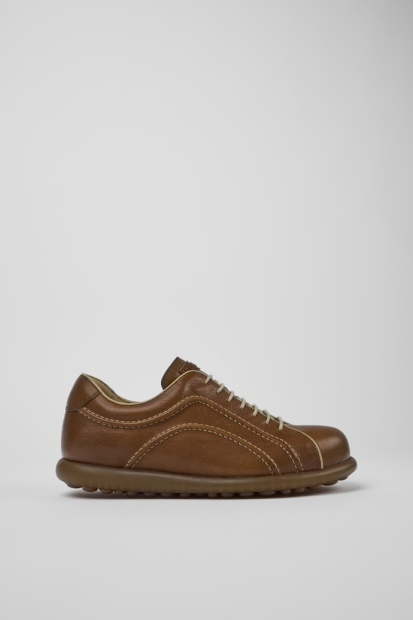 Pelotas Brune Skinnsneakers For Menn Bobil Nykommere