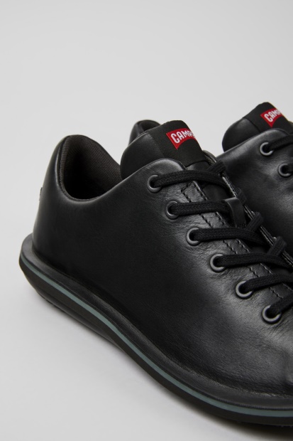 Design Beetle Svarte Skinnsko For Menn Bobil