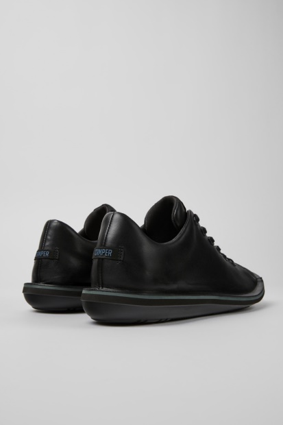 Design Beetle Svarte Skinnsko For Menn Bobil