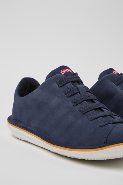 Design Beetle Blå Nubuck Joggesko For Menn Bobil