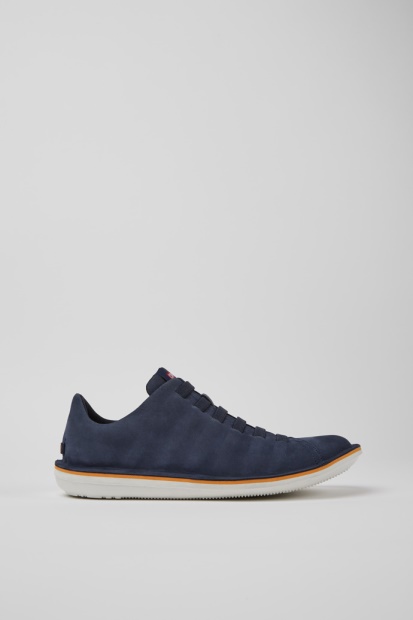 Design Beetle Blå Nubuck Joggesko For Menn Bobil