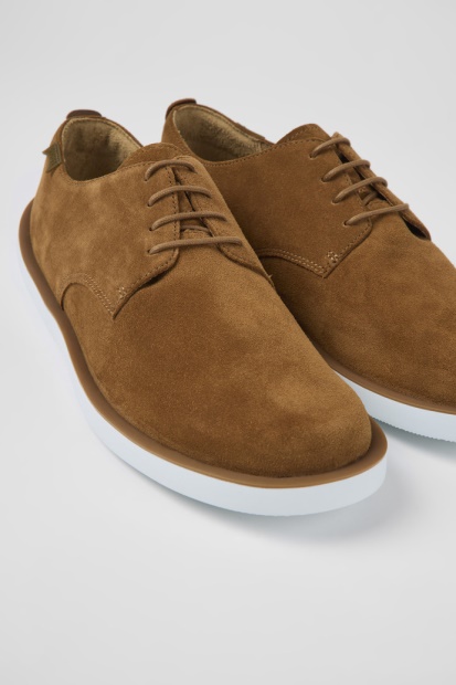Design Vogn Brune Nubuck Sko For Menn Bobil