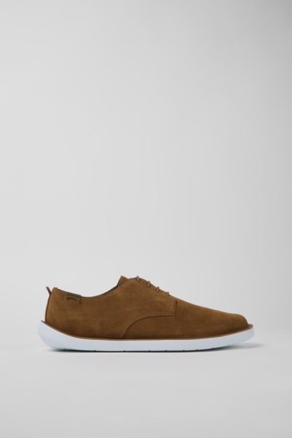 Design Vogn Brune Nubuck Sko For Menn Bobil