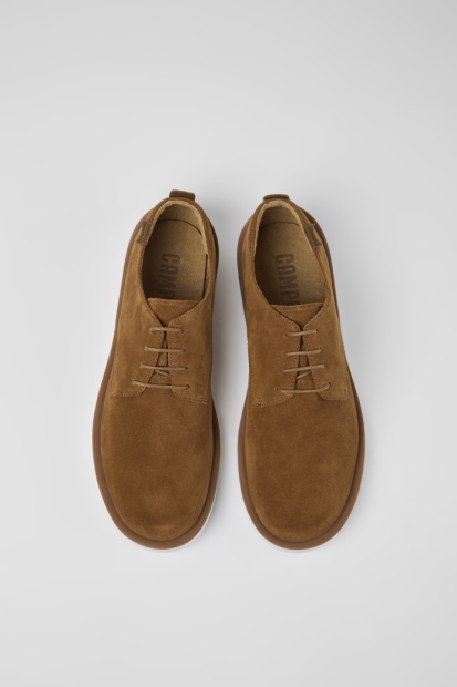 Design Vogn Brune Nubuck Sko For Menn Bobil