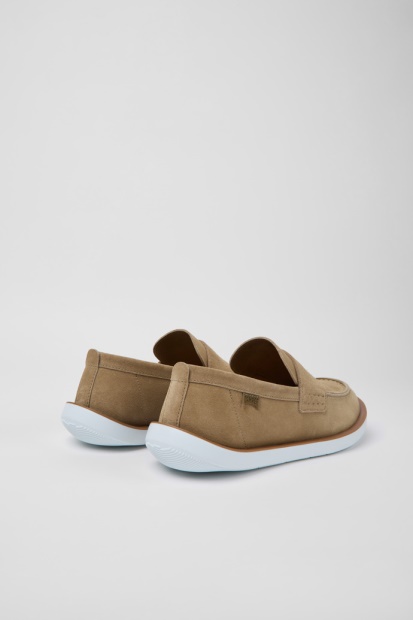 Eksklusiv Campingvogn Beige Nubuck Sko For Menn