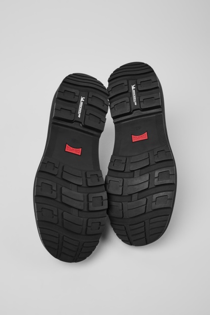 Camper Brutus Trek Michelin Svarte Ankelstøvletter I Skinn For Menn Nyankomne