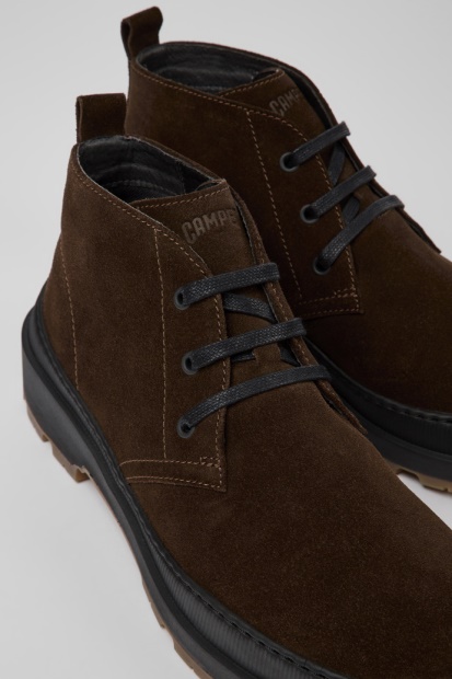 Design Brutus Trek Michelin Brune Nubuck Ankelstøvletter For Menn Bobil