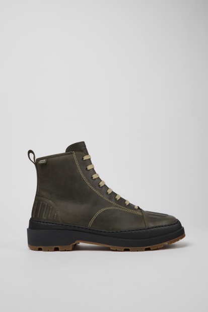 Design Brutus Trek Michelin Mørkegrønne Nubuck Ankelstøvletter For Menn Bobil