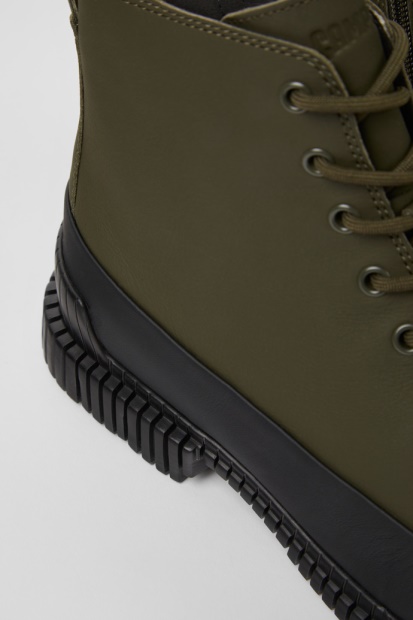 Pix Smart Khaki Snørestøvel For Menn Eksklusiv Campingvogn