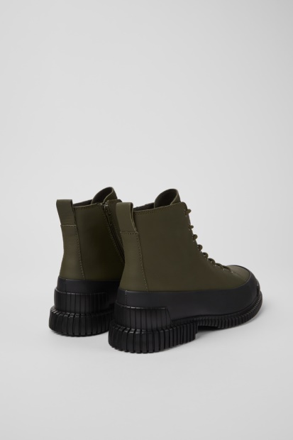 Pix Smart Khaki Snørestøvel For Menn Eksklusiv Campingvogn