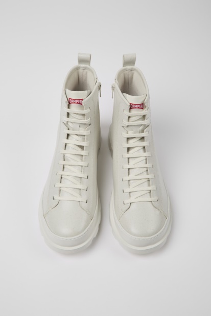 Brutus Hvite Mirum Ankelstøvletter For Menn Eksklusiv Campingvogn