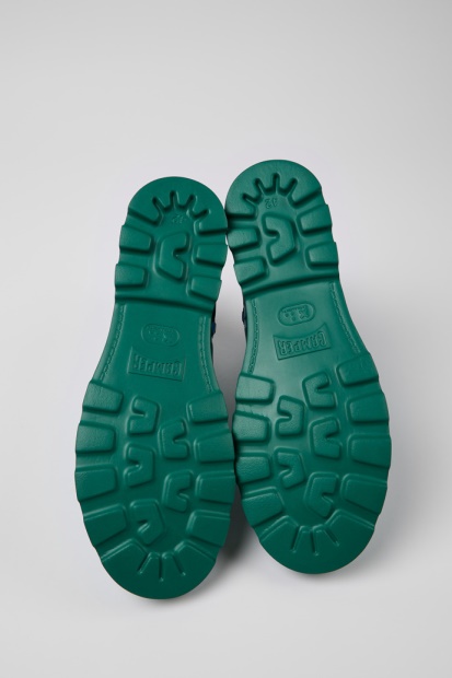 Camper Design Brutus Ankelstøvletter I Grønt Og Blått Skinn For Menn