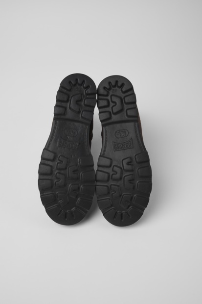 Eksklusiv Camper Brutus Brune Ankelstøvletter I Tekstil Og Skinn For Menn