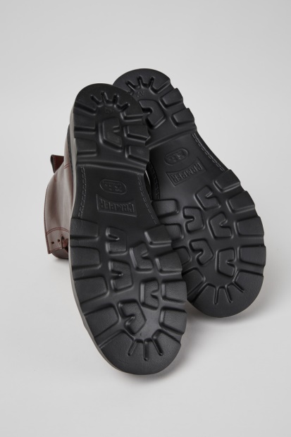 Eksklusiv Campingvogn Brutus Burgunder Snørestøvler I Skinn