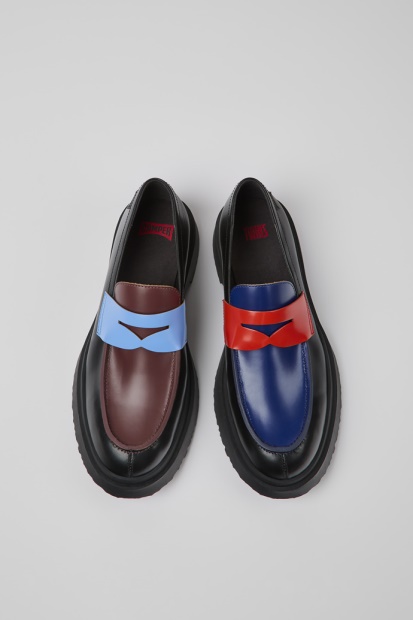 Camper Design Tvillinger Loafers I Sort Skinn For Menn