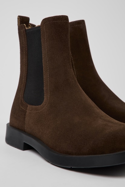 Camper Mil 1978 Brune Nubuck Chelsea Boots For Herre Nyankomne