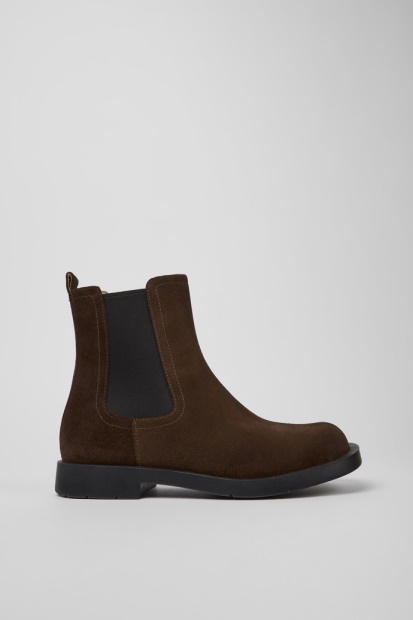 Camper Mil 1978 Brune Nubuck Chelsea Boots For Herre Nyankomne