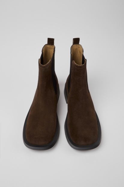 Camper Mil 1978 Brune Nubuck Chelsea Boots For Herre Nyankomne