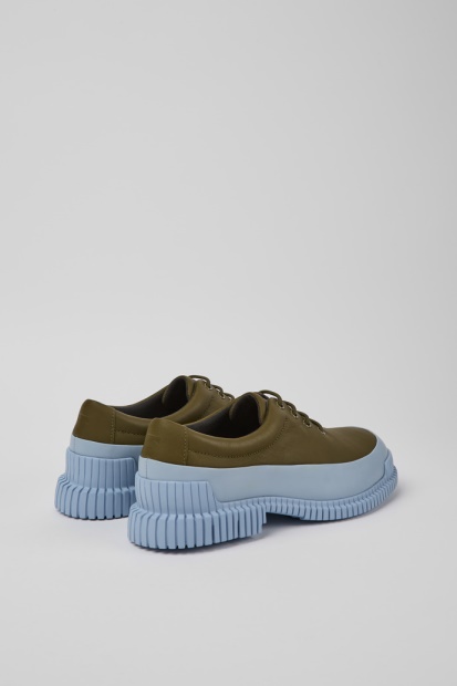 Pix Grønt Og Blått Skinn Herresko Eksklusiv Campingvogn