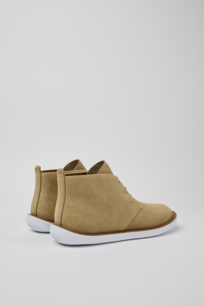 Vogn Beige Nubuck Herresko Bobil Nykommere