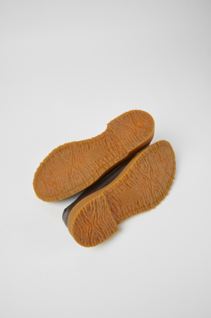 Camper Design Walden Mørkebrune Snøresko I Skinn