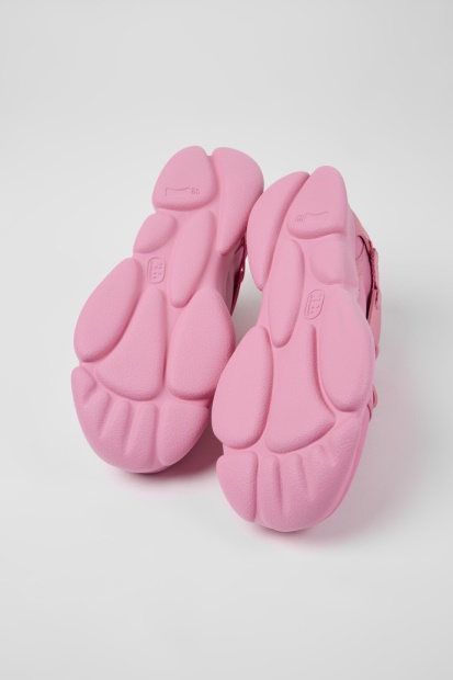 Design Karst Rosa Skinn Og Tekstil Joggesko For Menn Bobil